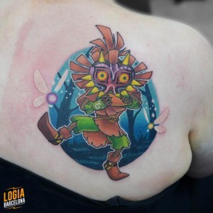 Tatuaje espalda - Zelda - Logia Barcelona 